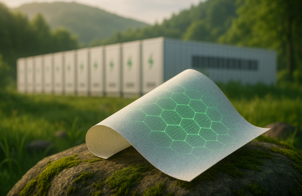 Grünes Netz auf Moosbedecktem Felsen (1)